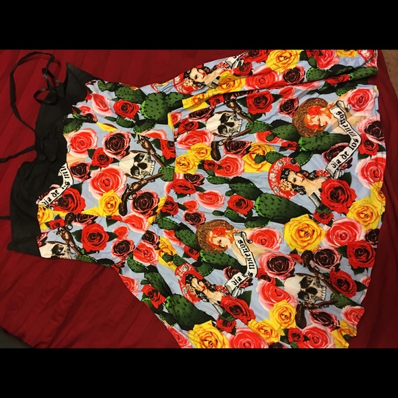 Dia de los Muertos vintage style dress
