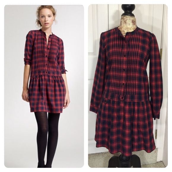 flannel shirtdress