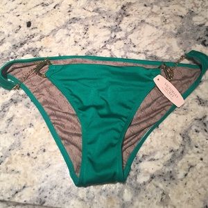 Victoria's Secret Green w/Gold Toggle Bikini