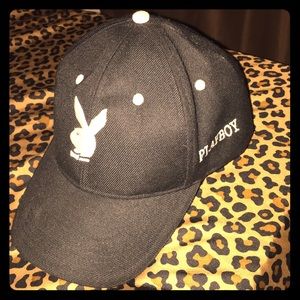Black playboy hat