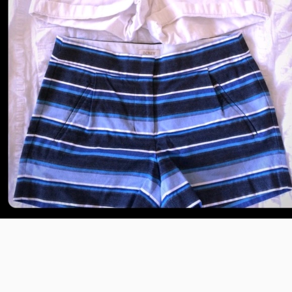 J.Crew stripe blue shorts size 00.new - Picture 4 of 5