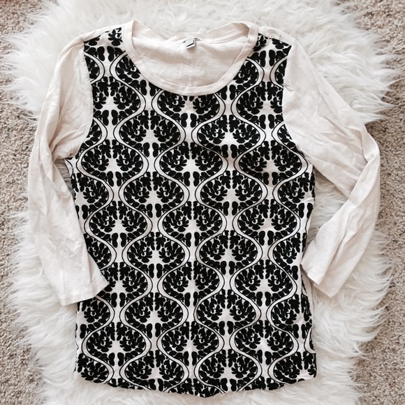 J. Crew Tops - J. Crew Print Front Top