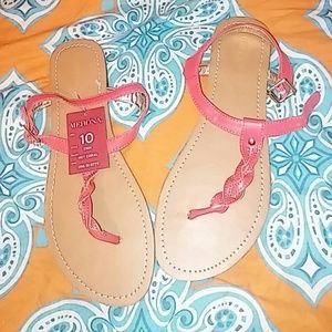Nwt coral sandals