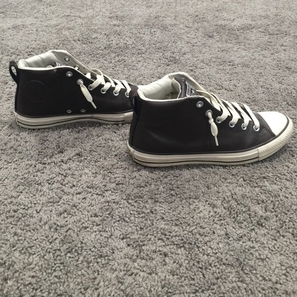 Brown converse shoes