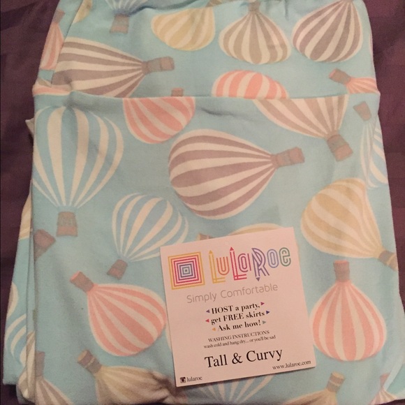 LulaRoe TC hot air balloons leggings UNICORN