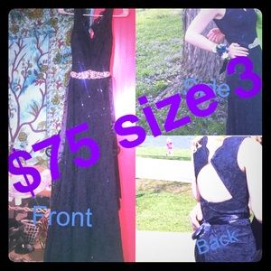 Navy blue formal dress