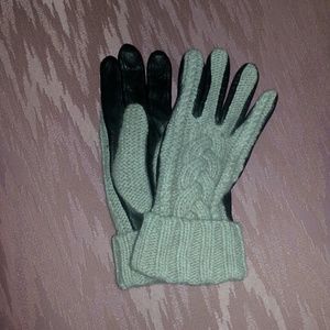 Cashmere & Leather Gloves