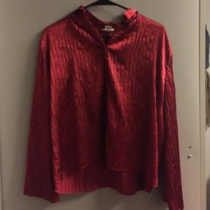 Retro Silk Button Up