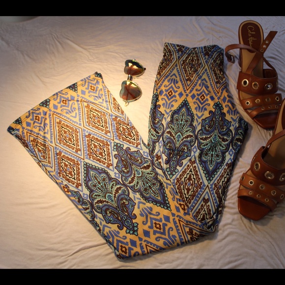 Colorful Flared Booty Pants