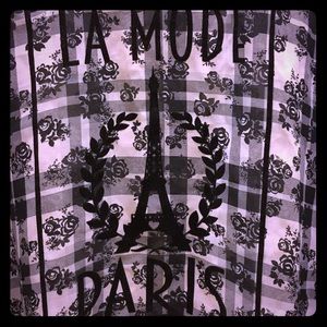 IILWD Sheer Top in B & W, A La Mode Paris~