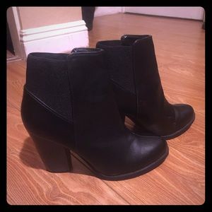 Black ankle boots
