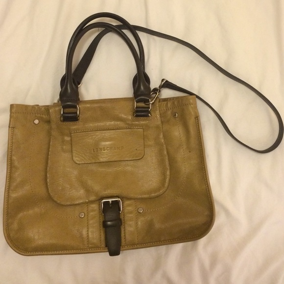 Longchamp Balzane Roots Embossed Leather Satchel - Picture 2 of 8