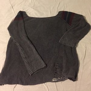 John Galt distressed sweater