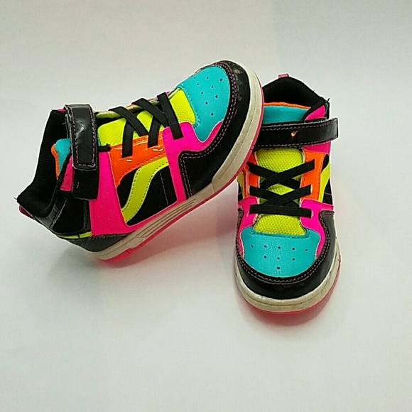 Girls multi color high tops
