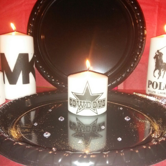 Cowboys medium candles