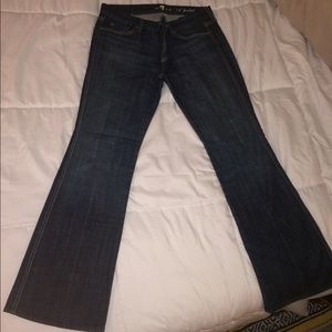 7 for all mankind flare denim jeans