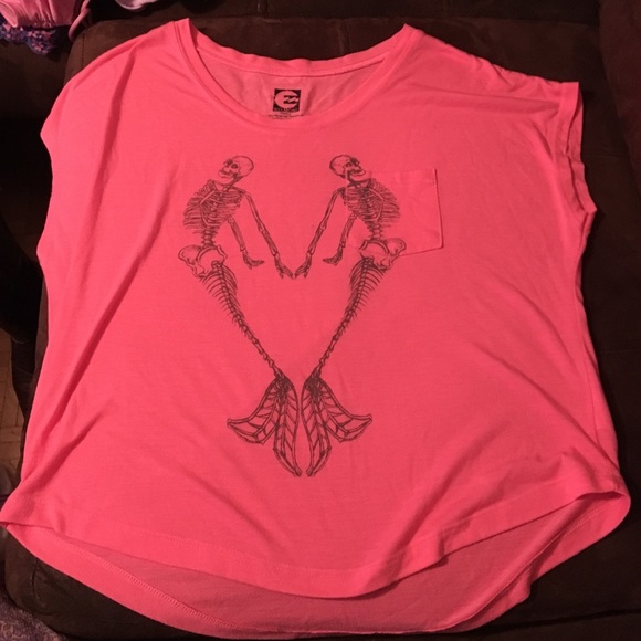 Mermaid skeleton shirt