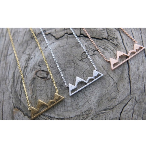 Handmade- Mountain Necklace, Dainty Necklace - Picture 3 of 4