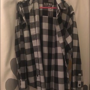 Gray, Black and White Flannel
