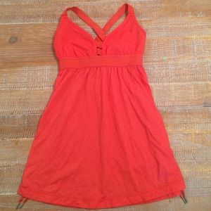 Lululemon yoga tank in Coral