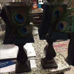 Peacock lamps