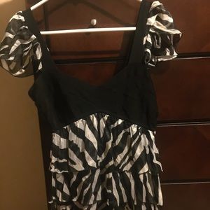 Bebe zebra stripped top