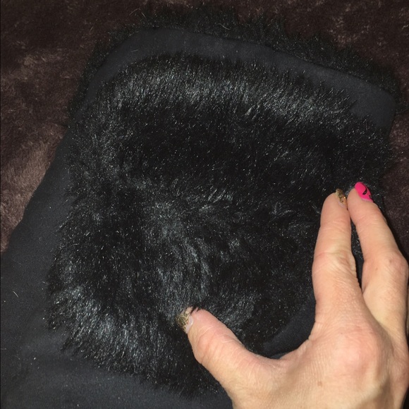 Express knee high suede with fur boots - Picture 2 of 4