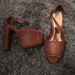 Jessica Simpson chunky heels