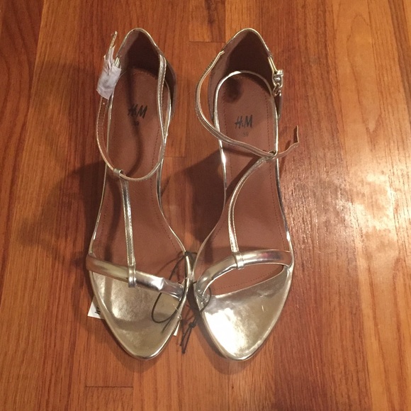 h&m silver sandals