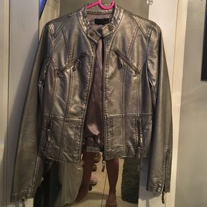 Metallic Moto jacket