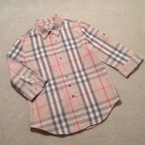 Authentic Burberry check shirt. Size Large