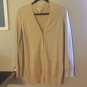 Lands' End Canvas 1963 Cardigan Beige XXS