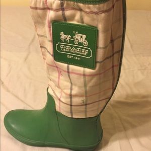 Coach rain boots