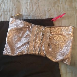 Kate spade rose gold party clutch