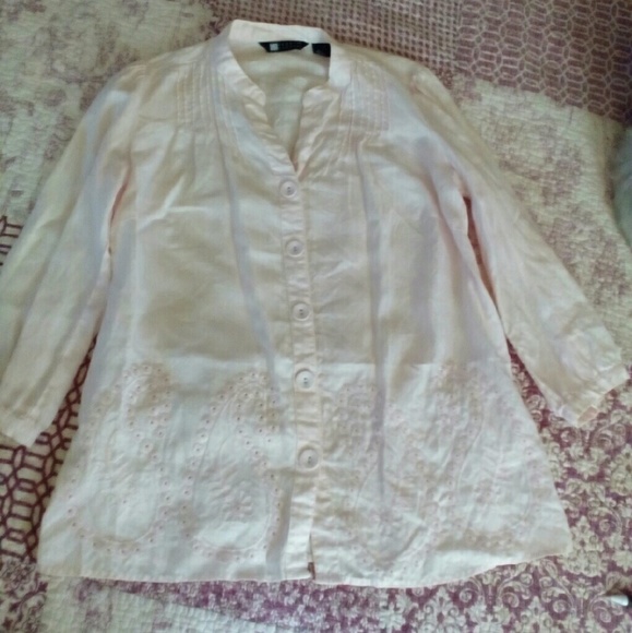 Linen tunic top