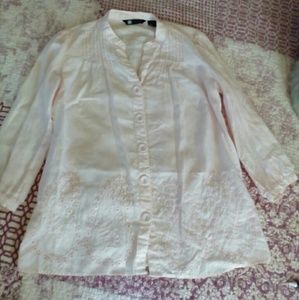 Linen tunic top