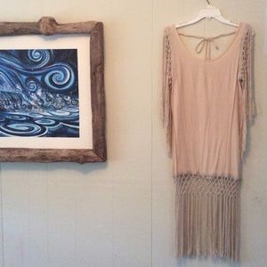 Bohemian Fringe Sheath Dress