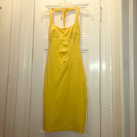 Cache Yellow Halter dress