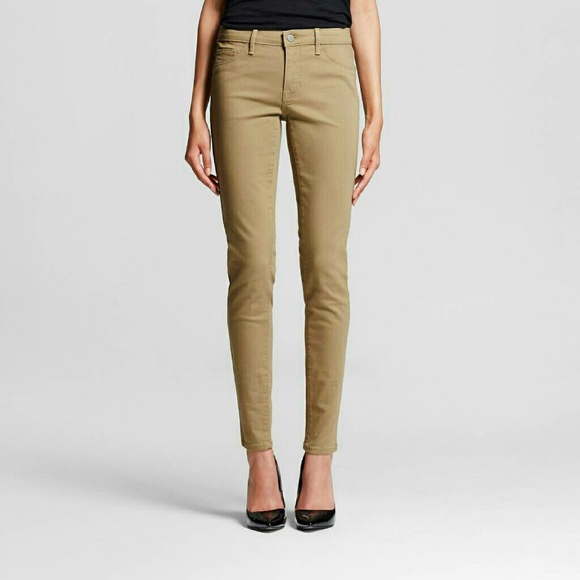 Khaki skinny jeans