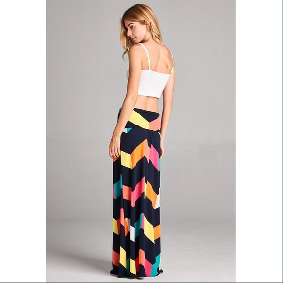 Colorful Maxi Skirt - Picture 3 of 4