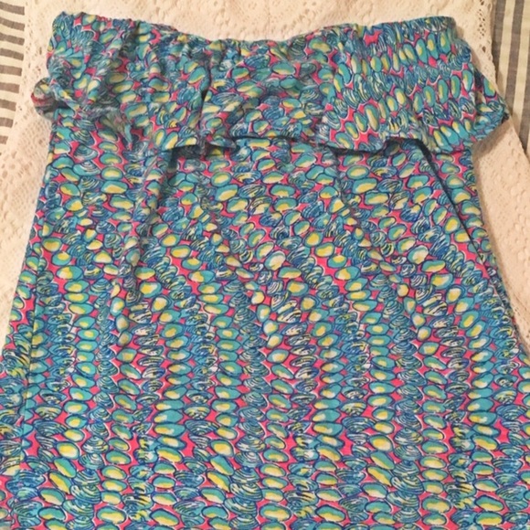 Lilly Pulitzer Wiley Tube Top in Clam Jam