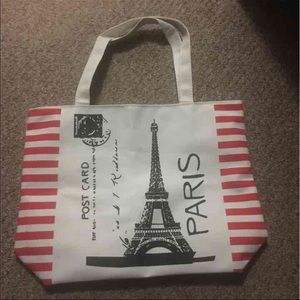 Fashion lady EiffelTower stamp handbag