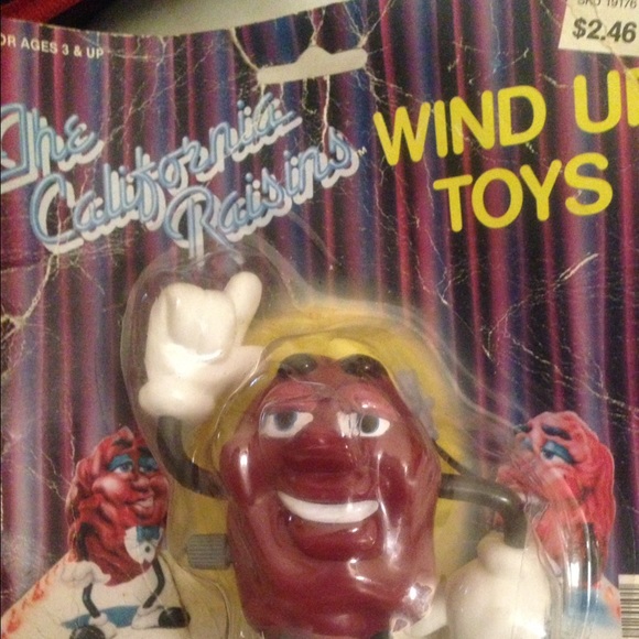 VINTAGE California raisin wind up toy NEW unopened
