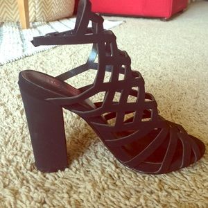 Black Strappy Heels
