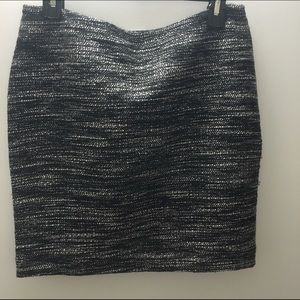 Loft tweed/woven mini skirt size 4