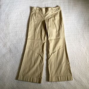 NWOT Express Sailor Tab Trouser Khaki Size 10