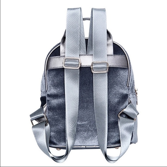 Host Pick 10/19 ❣ Gray Velvet Mini Backpack - Picture 2 of 4