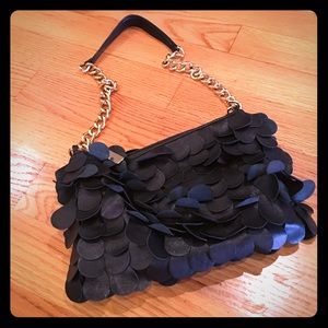 Goldenbleu fringed handbag