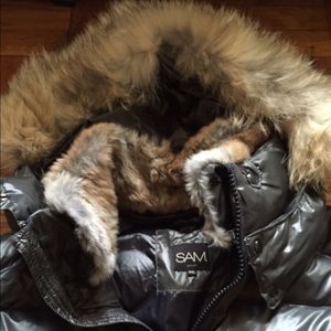 SAM. New York Men's Puffer with real fur XXL