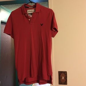 Men size small American Eagle red polo